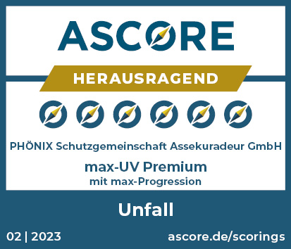 Siegel "herausragend" der Firma Ascore für den Tarif UV Premium